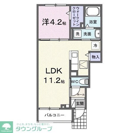 ハイムSの物件間取画像